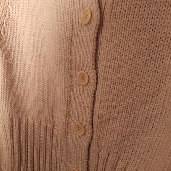 Banana Republic 100% Wool Cardigan Sweater Ladies Large Vintage Holiday 2002 Y2K - Picture 3 of 6